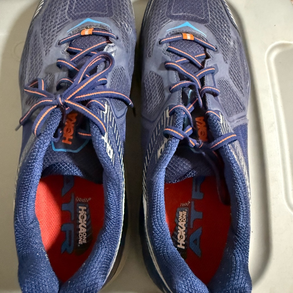 Hoka Men's Dark Blue and Gray Athletic Shoes - Picture 3 of 8